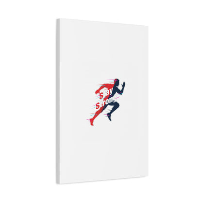 Stay Strong Runner Gym Canvas Wall Art