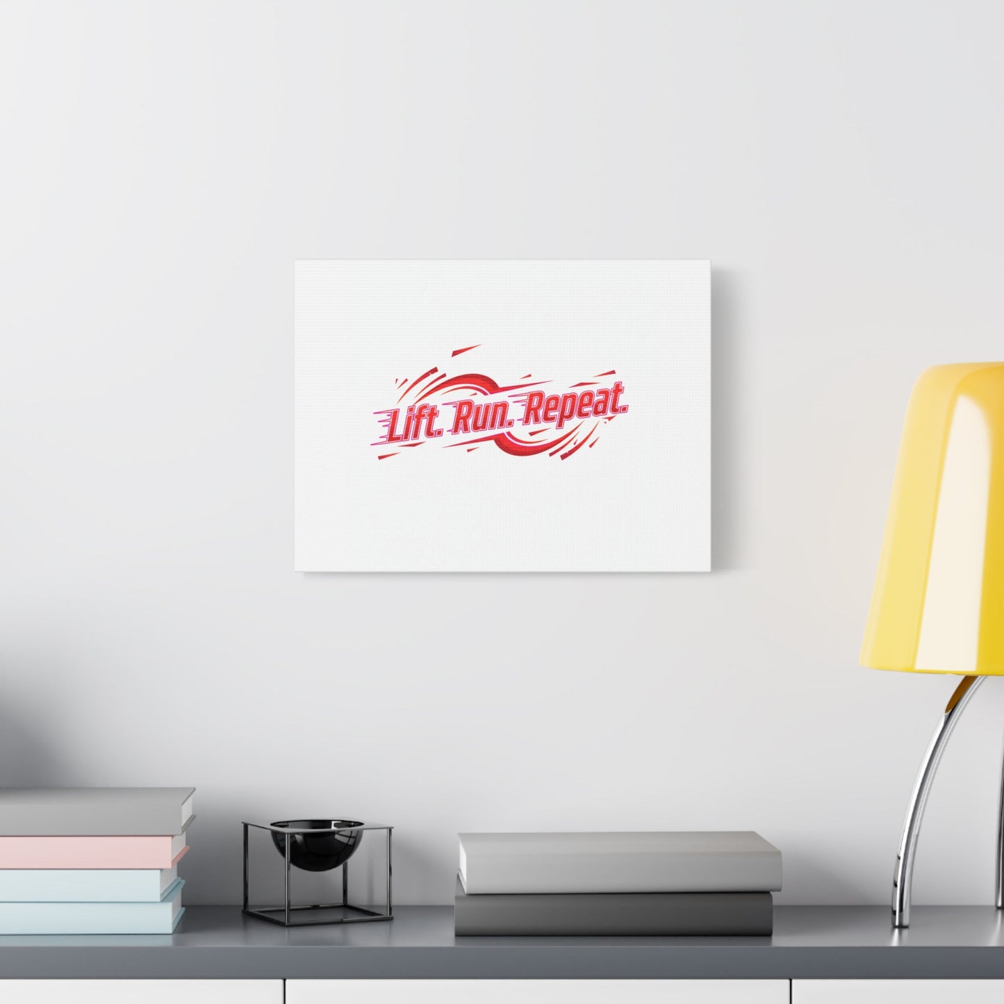 Lift Run Repeat Canvas | Fitness Wall Art, Gym Motivation