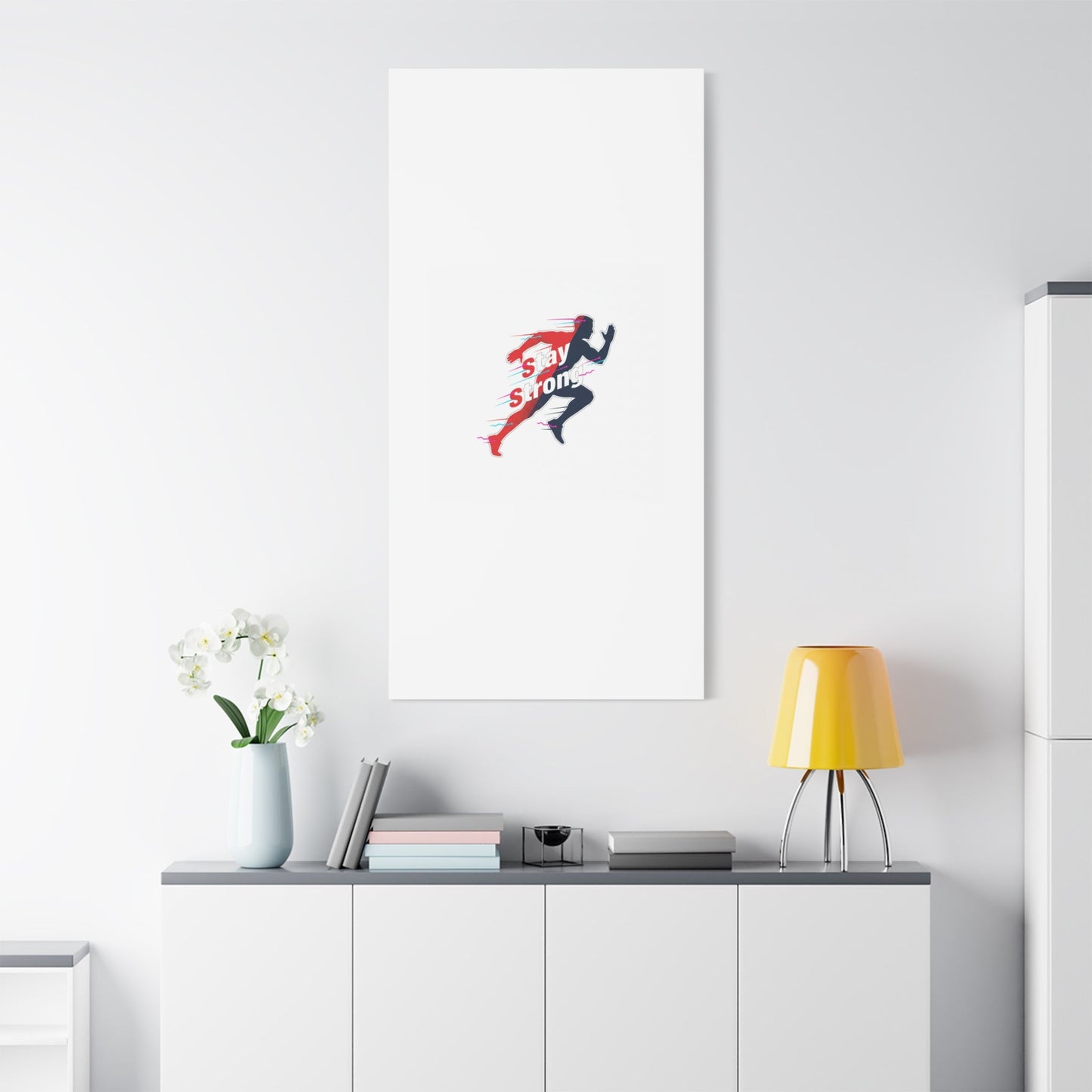 Stay Strong Runner Canvas | Fitness Motivation, Gym Wall Art