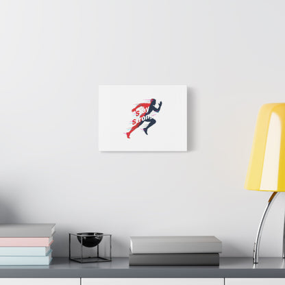 Stay Strong Runner Gym Canvas Wall Art