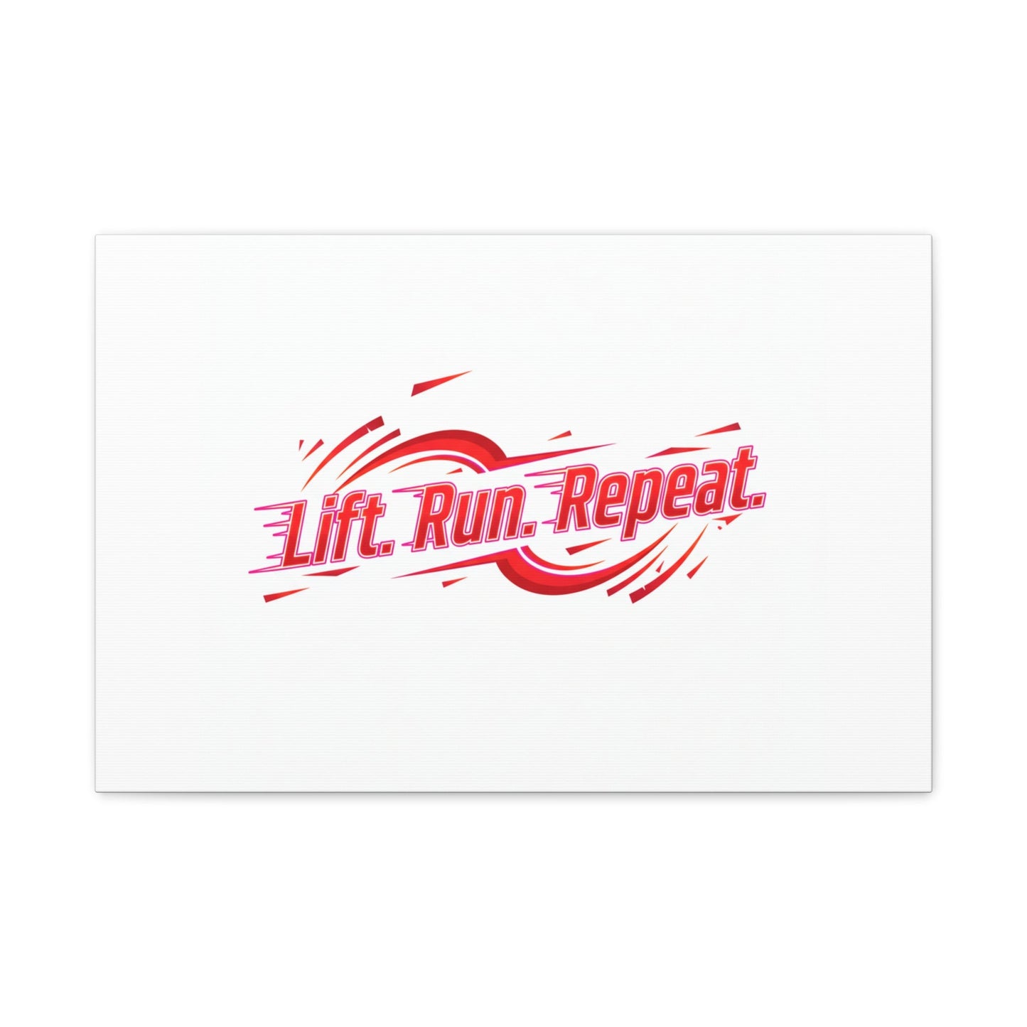 Lift Run Repeat Canvas | Fitness Wall Art, Gym Motivation