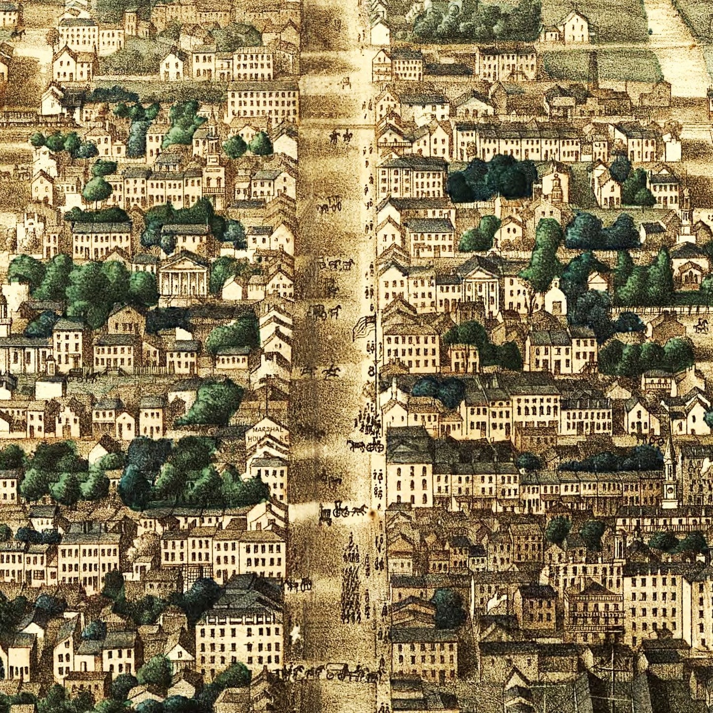 Vintage Map of Alexandria, Virginia, 1863