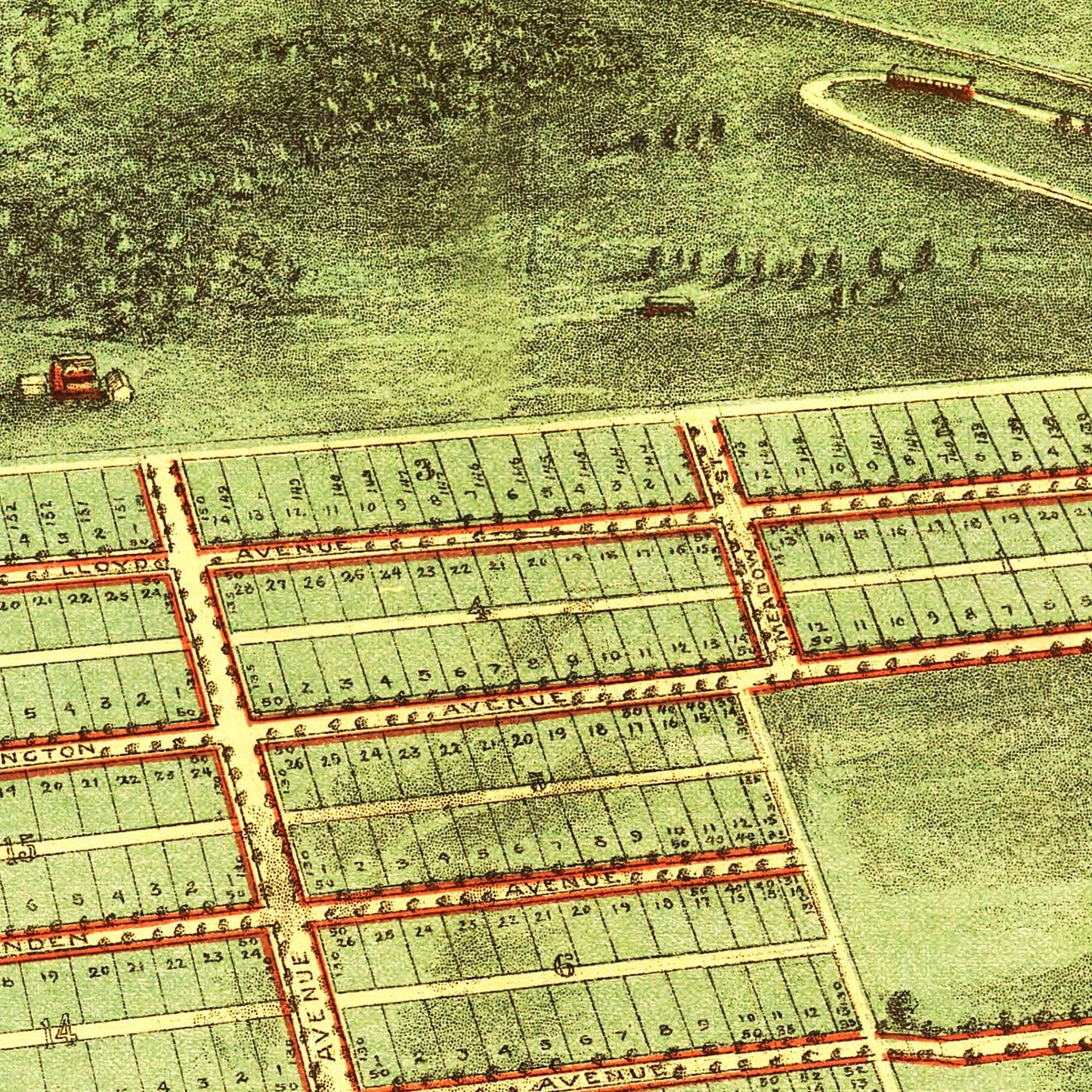 Vintage Map of Alexandria, Virginia, 1890