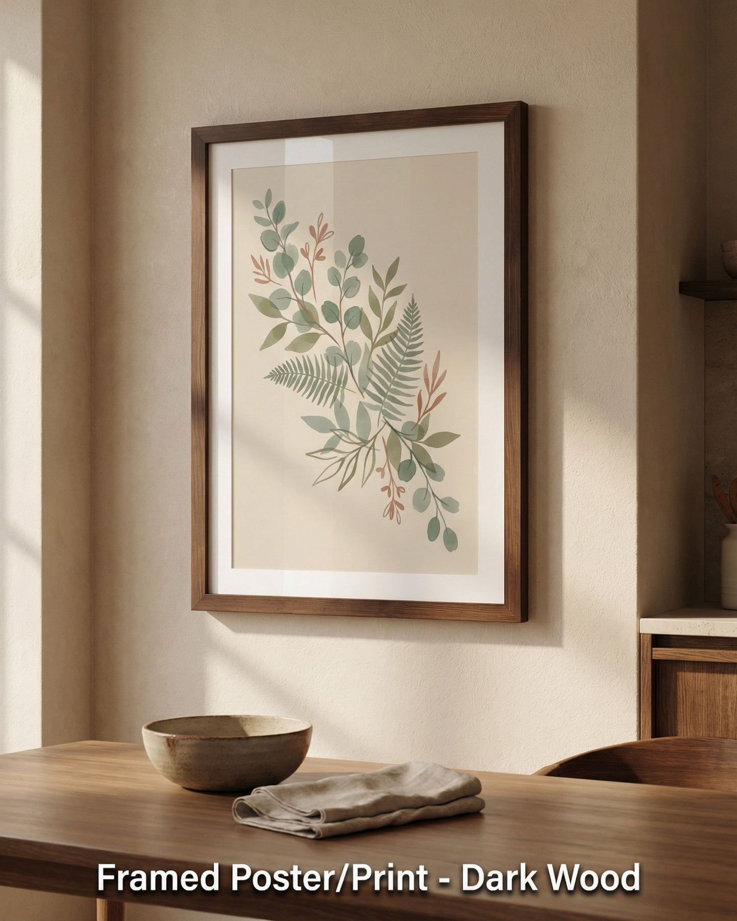 Sage Botanica Boho Botanical Print
