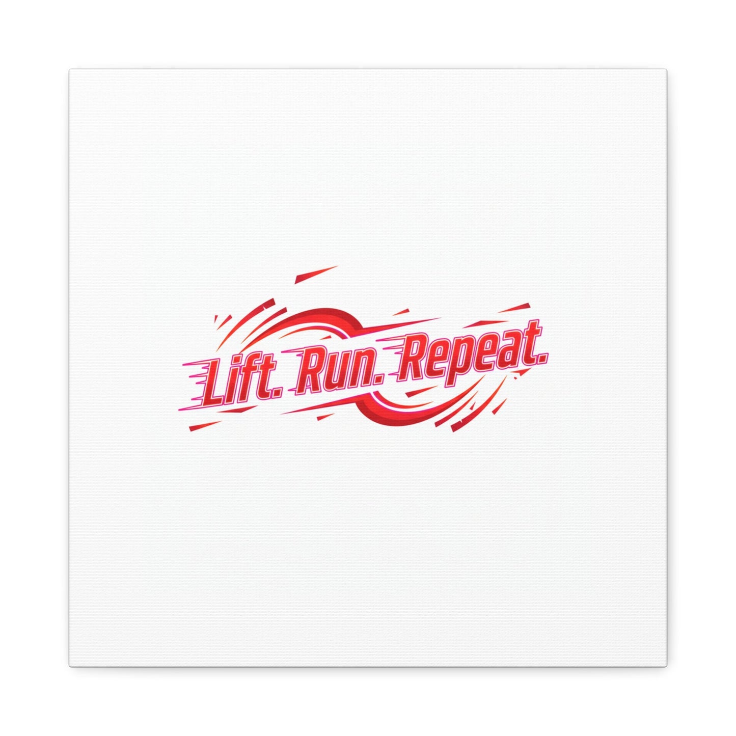 Lift Run Repeat Canvas | Fitness Wall Art, Gym Motivation