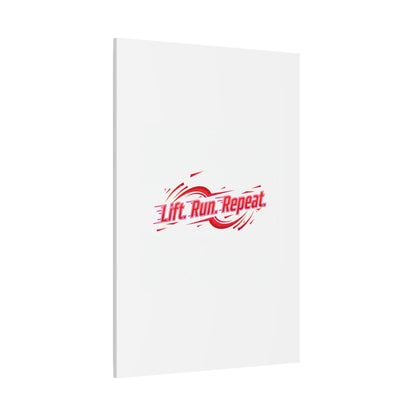 Lift Run Repeat Gym Motivation Canvas Wall Art