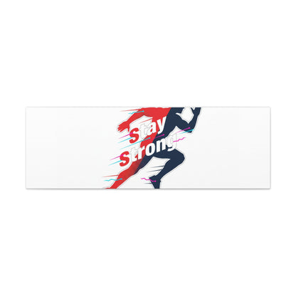 Stay Strong Runner Gym Canvas Wall Art