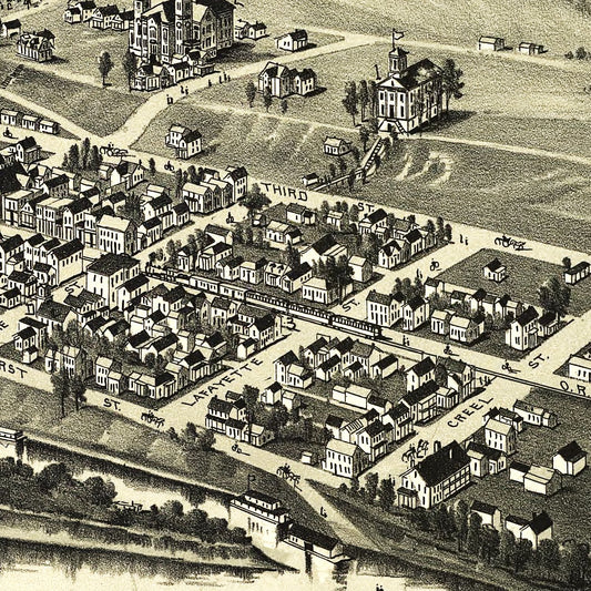 Vintage Map of St. Mary's, West Virginia, 1899