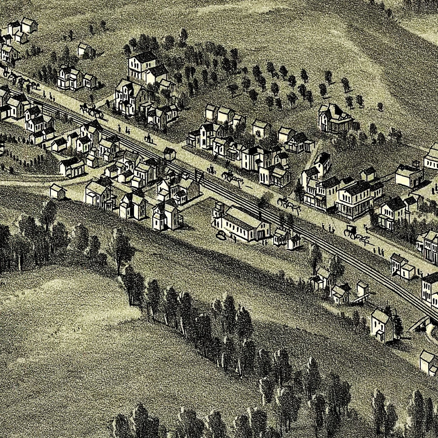 Vintage Map of Salem, West Virginia, 1899