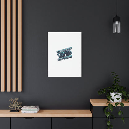 Stay Focused Stay Strong Gym Canvas Wall Art