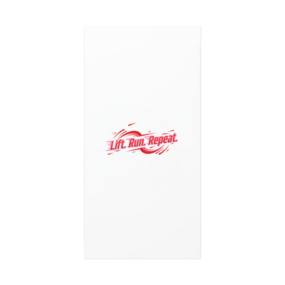 Lift Run Repeat Gym Motivation Canvas Wall Art