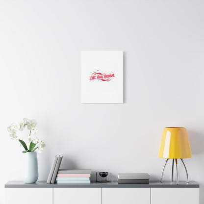 Lift Run Repeat Gym Motivation Canvas Wall Art
