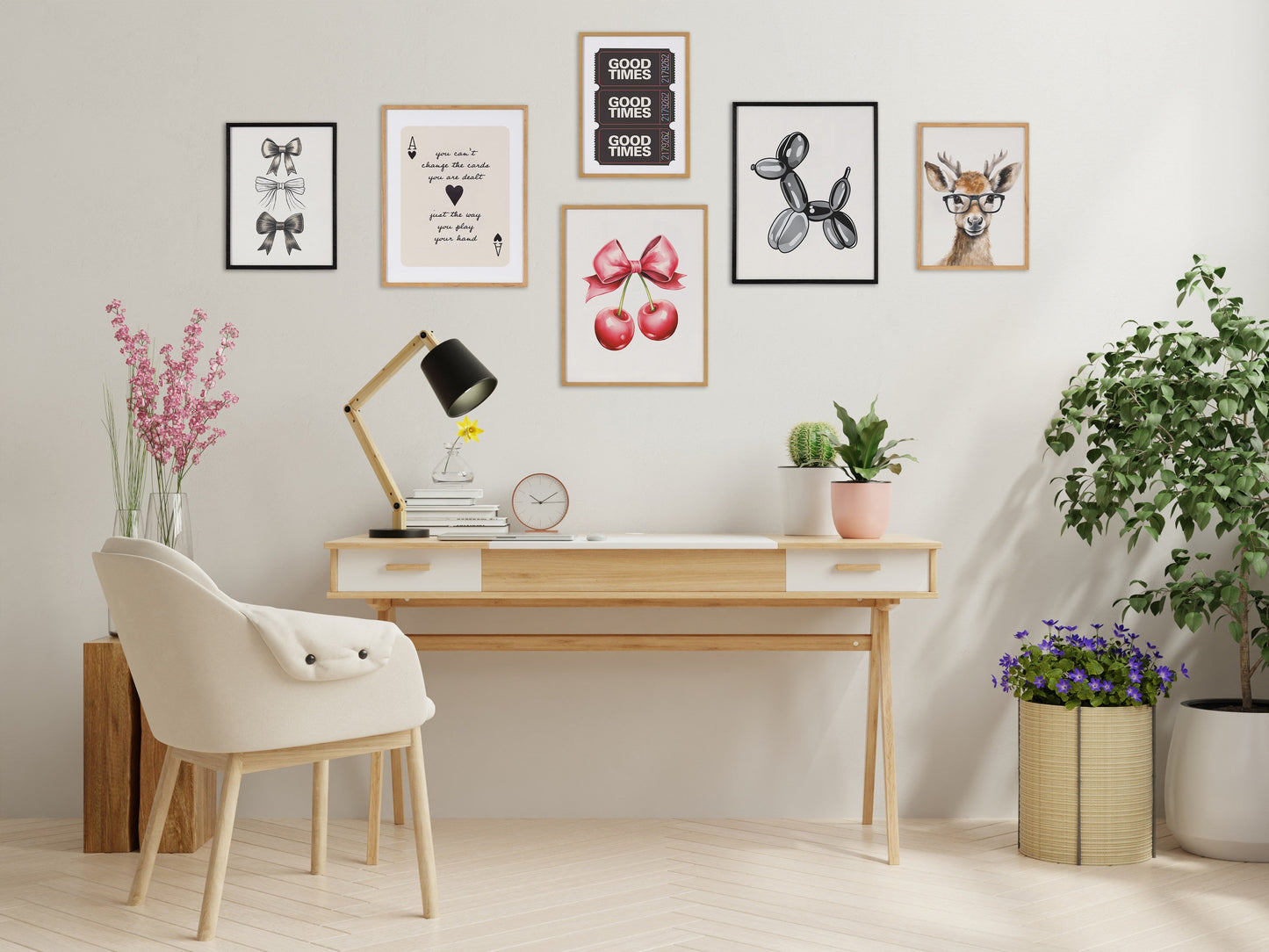 Balloon Dog Framed Wall Art Print