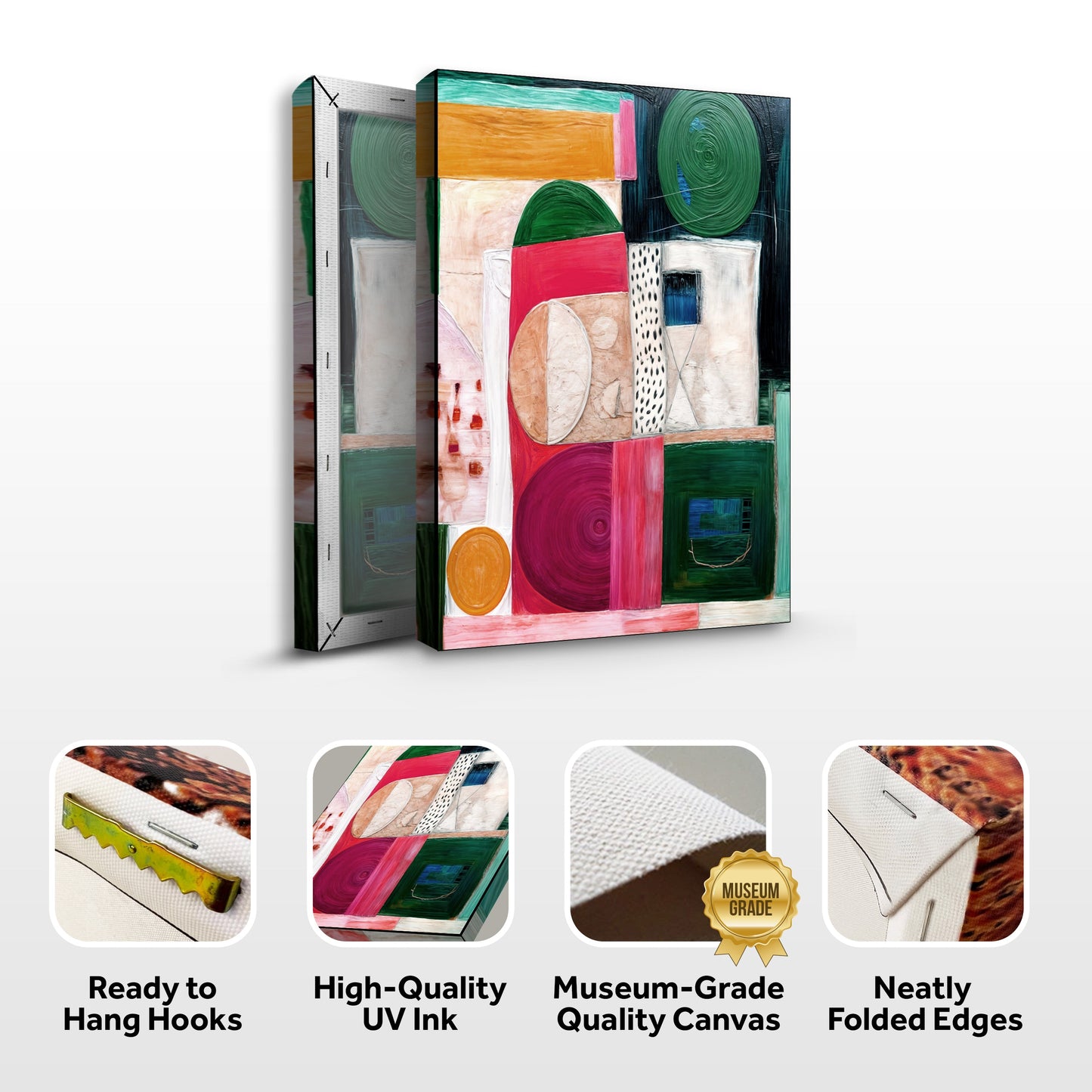 Geometric Patterns Abstract Canvas Wall Art