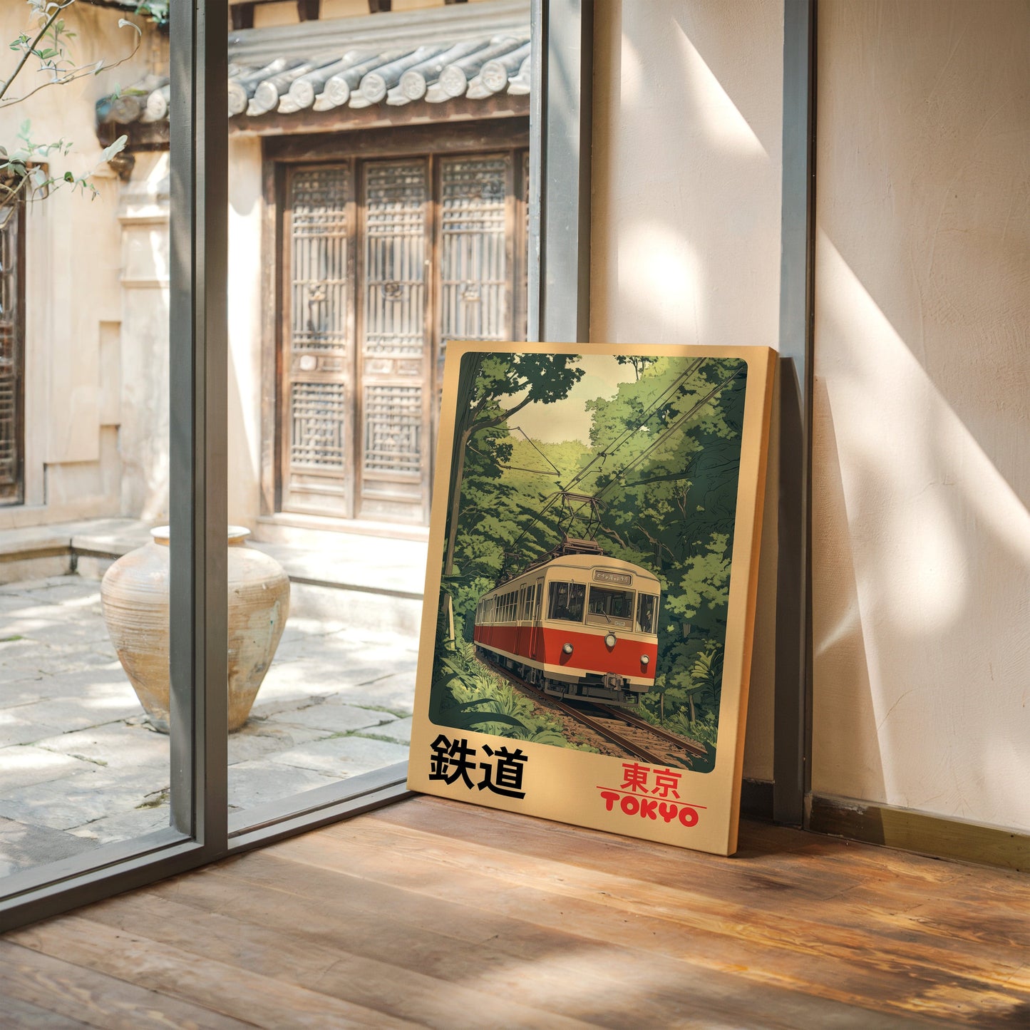 Retro Tokyo Railway Vintage Japanese Travel Print