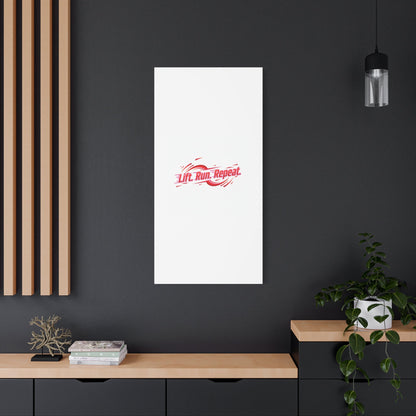 Lift Run Repeat Gym Motivation Canvas Wall Art