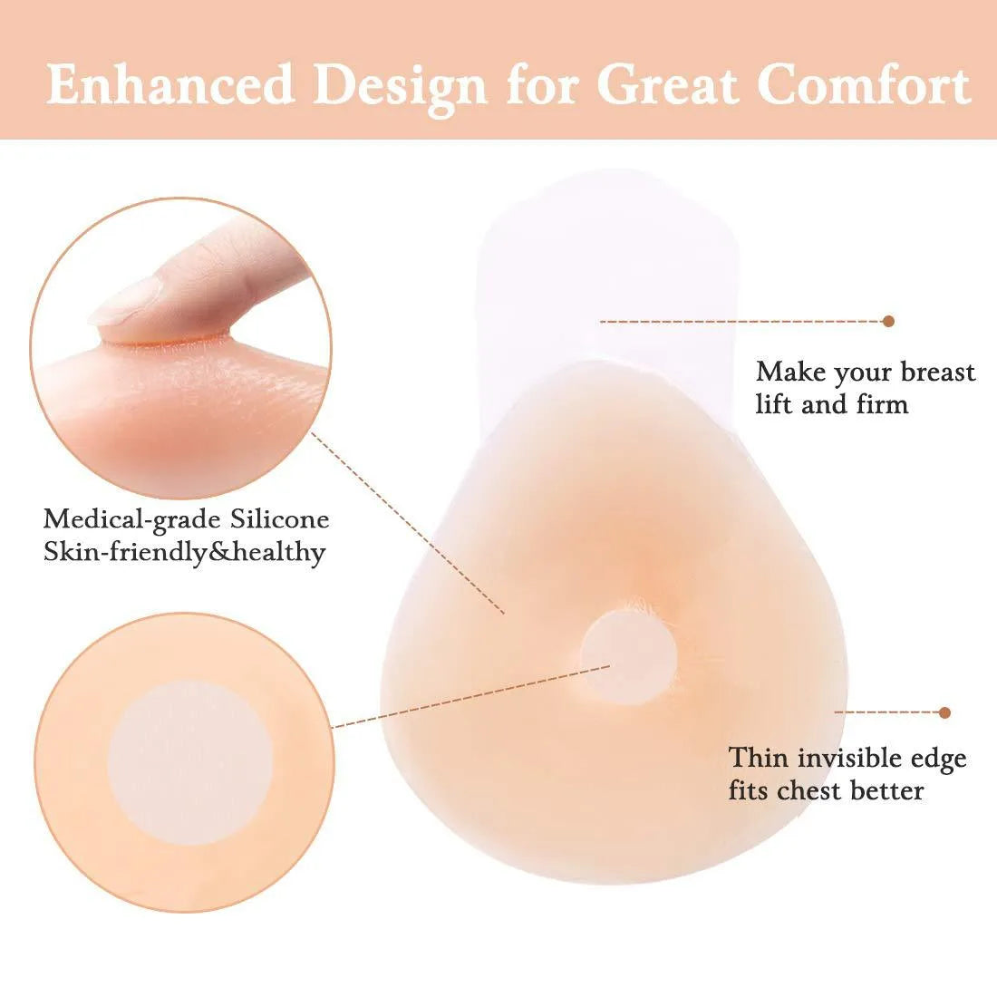 Strapless Pull Ups Silicone Push Up Bra – Lift, Shape & Confidence for Every Dress
