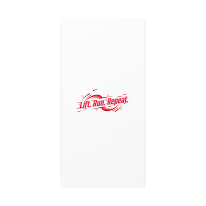 Lift Run Repeat Gym Motivation Canvas Wall Art