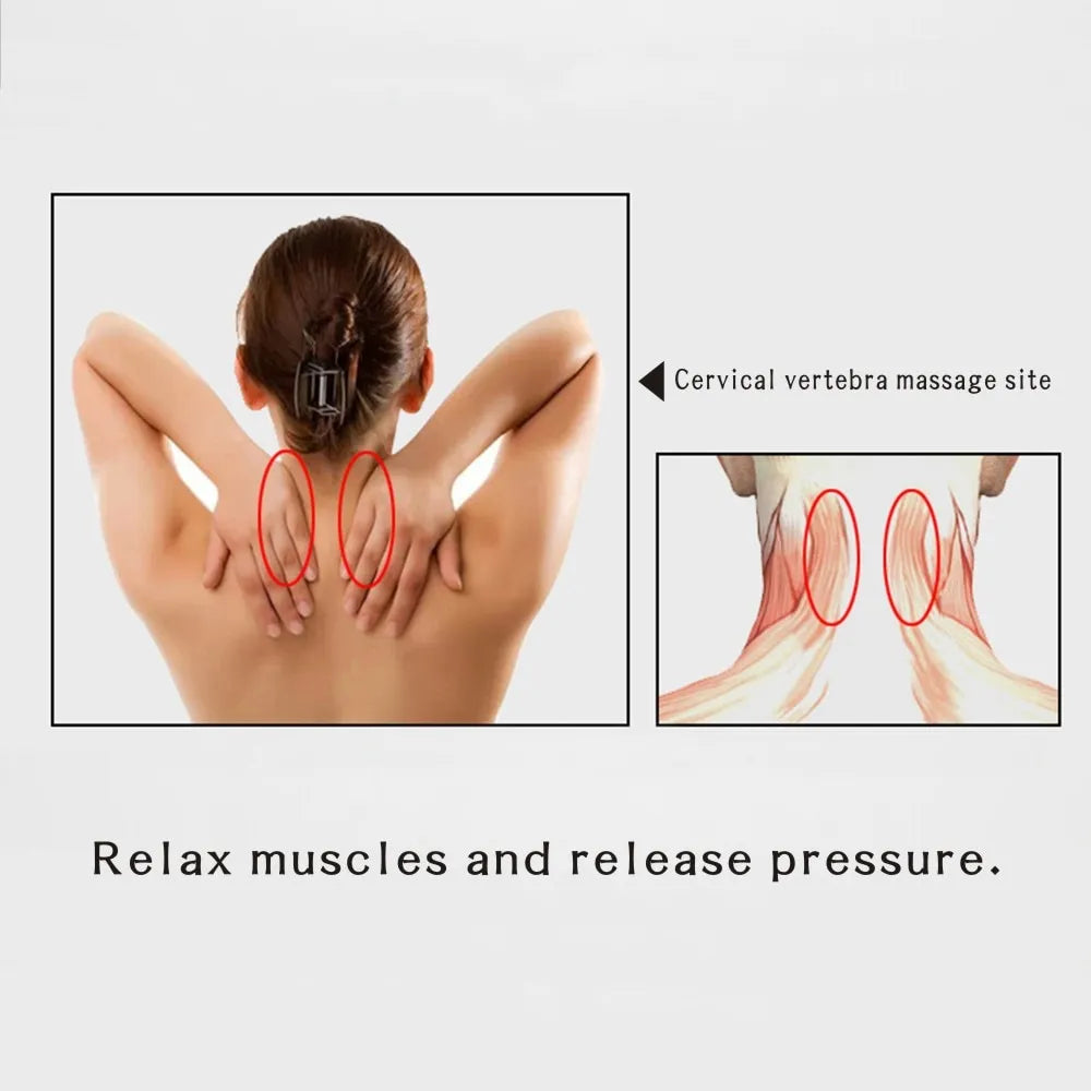 Dual Pressure Point Massager - Manual Neck & Shoulder Tool