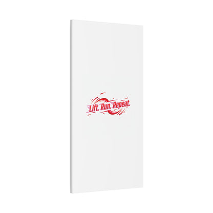 Lift Run Repeat Gym Motivation Canvas Wall Art