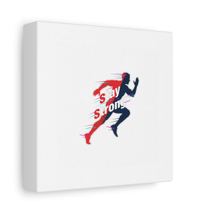Stay Strong Runner Gym Canvas Wall Art