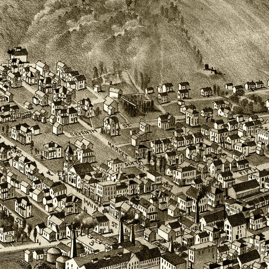 Vintage Map of Toronto, Ohio, 1899