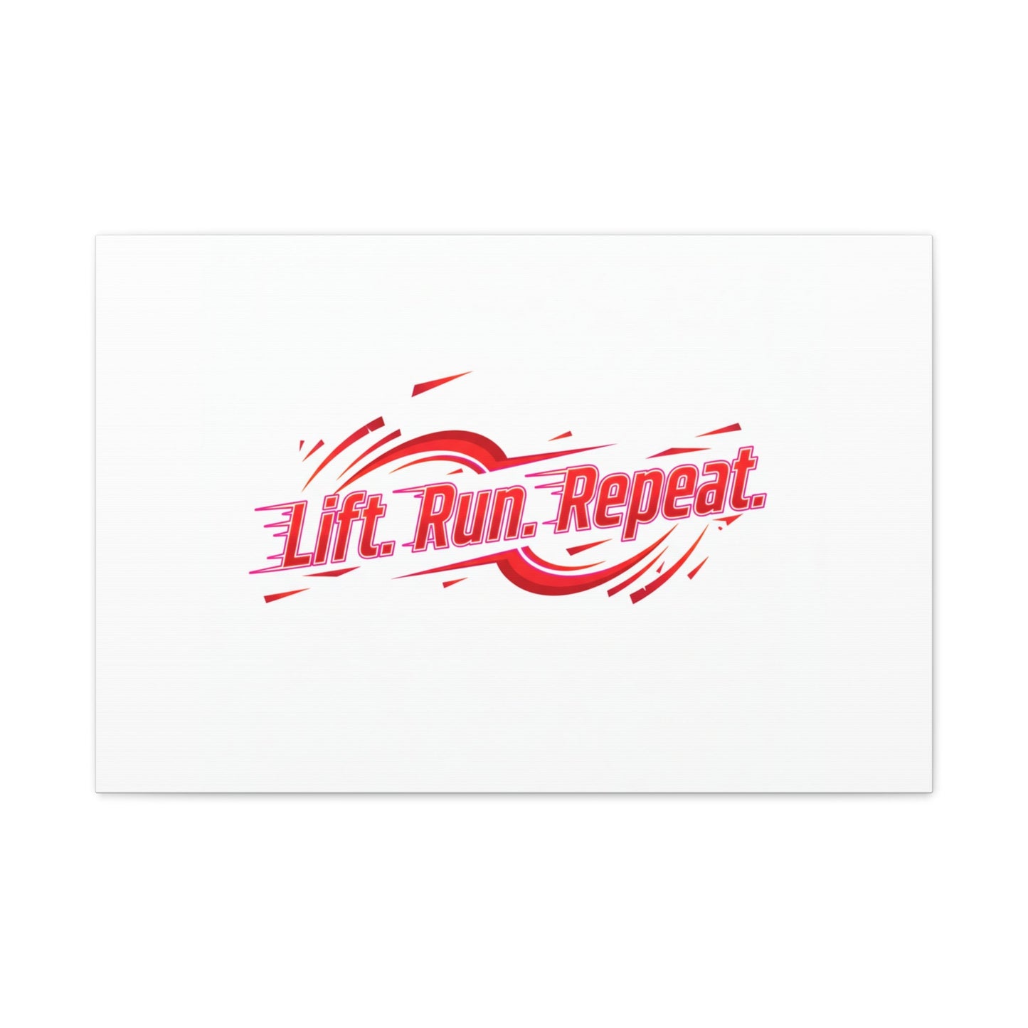 Lift Run Repeat Canvas | Fitness Wall Art, Gym Motivation