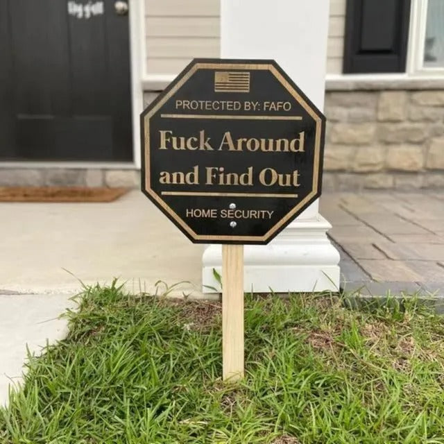 HumorGuard: The Security Sign That Dares Trespassers!