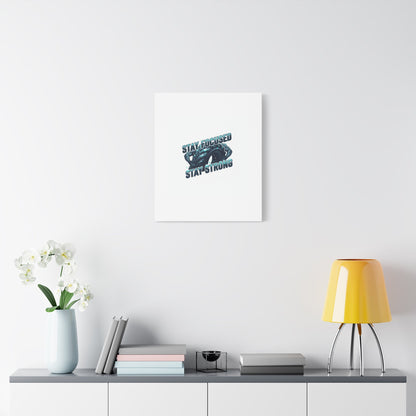 Stay Focused Stay Strong Gym Canvas Wall Art