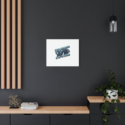 Stay Focused Stay Strong Gym Canvas Wall Art