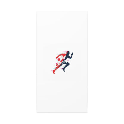 Stay Strong Runner Gym Canvas Wall Art