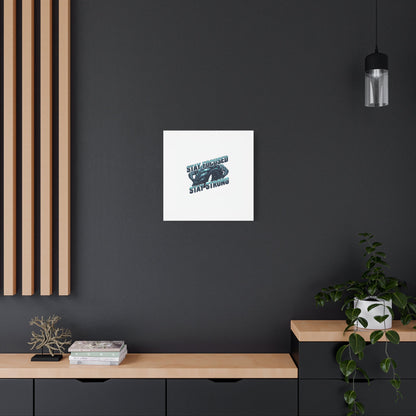 Stay Focused Stay Strong Gym Canvas Wall Art