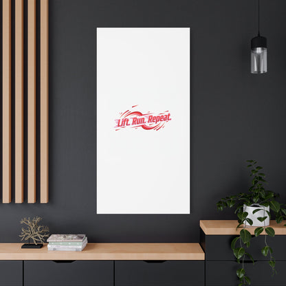 Lift Run Repeat Gym Motivation Canvas Wall Art