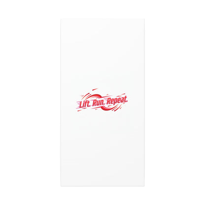 Lift Run Repeat Gym Motivation Canvas Wall Art