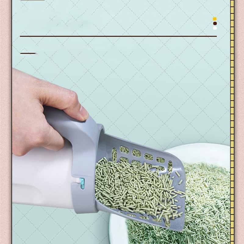 Removable Plastic Integrated Cat Litter Scoop Set - Simplify Your Cleaning Routine!