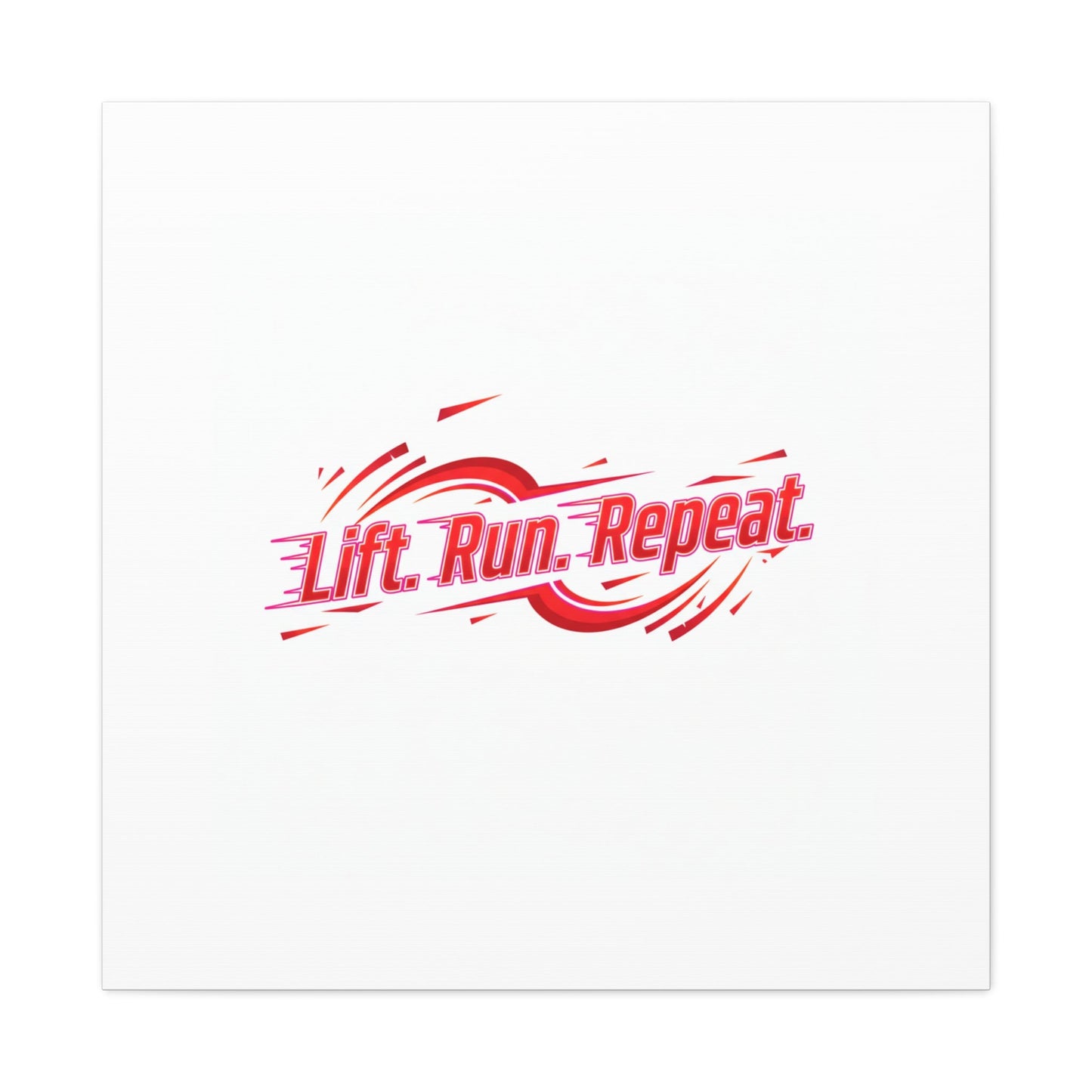 Lift Run Repeat Canvas | Fitness Wall Art, Gym Motivation