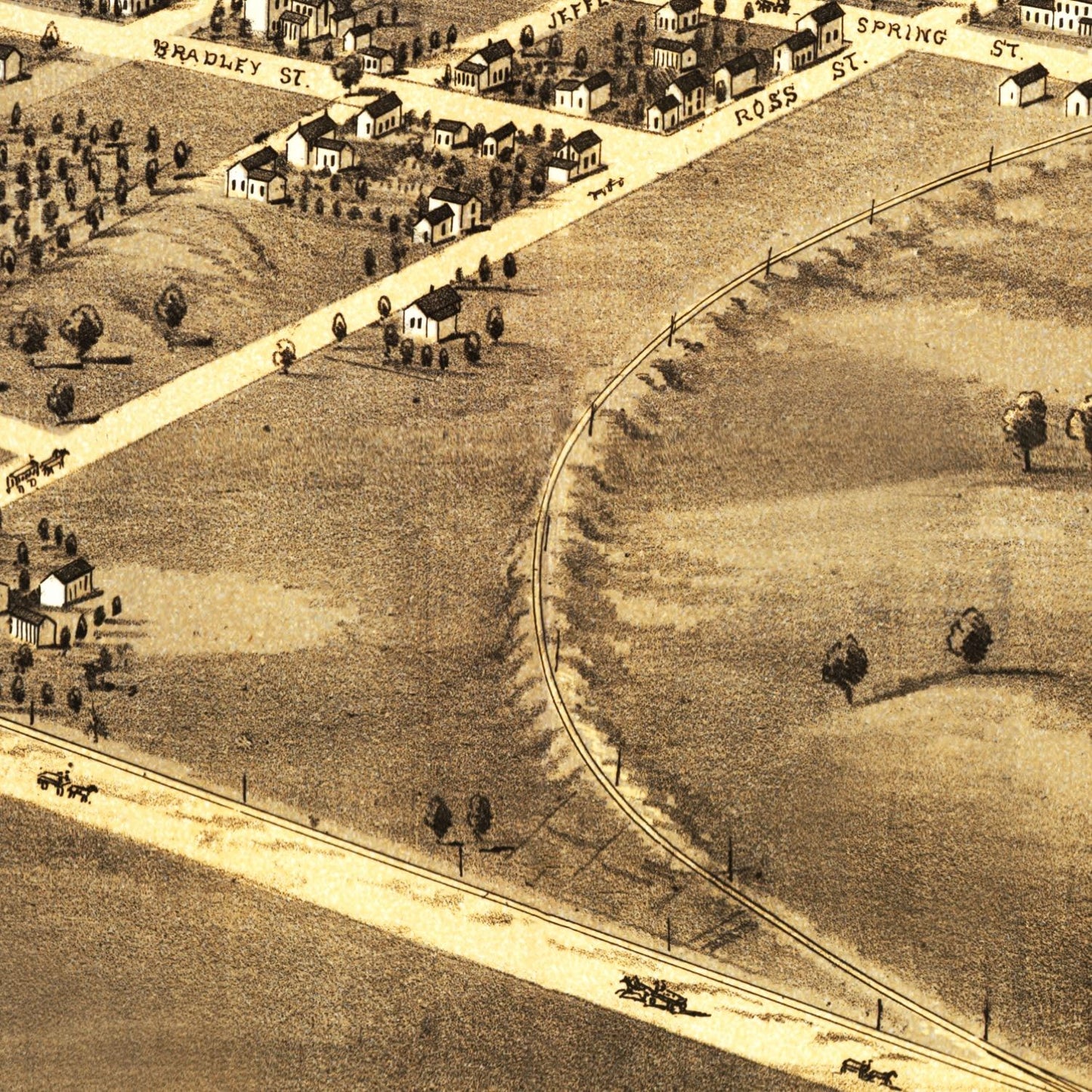 Vintage Map of Palmyra, Missouri, 1869