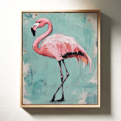 Flamingo Wall Art - Tropical Pink Bird Print