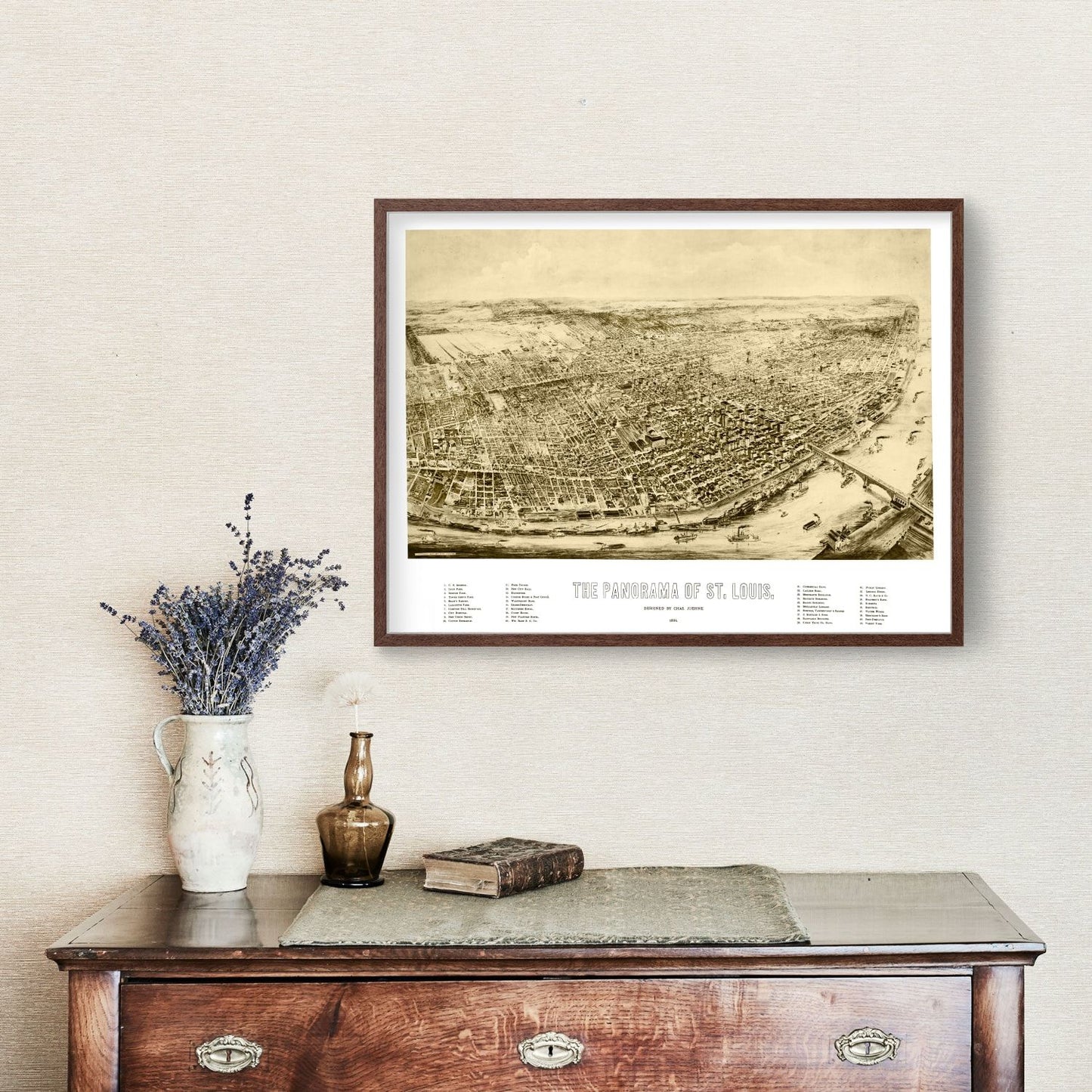 Vintage Map of St. Louis, Missouri, 1894 II