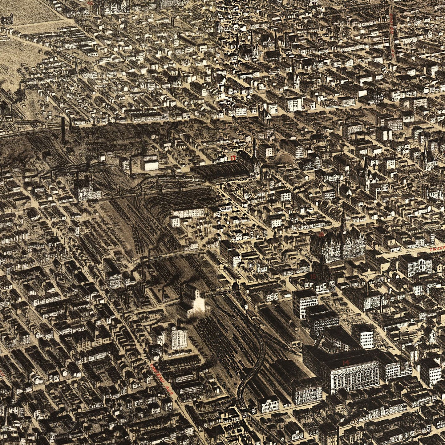 Vintage Map of St. Louis, Missouri, 1895