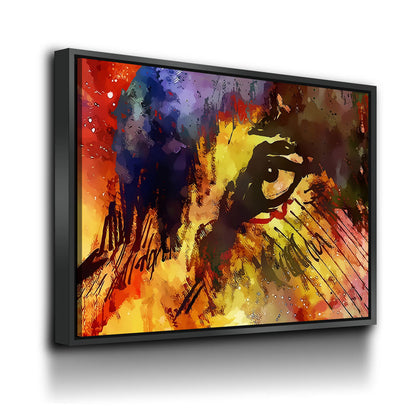 Eye Of The Wolf Canvas Wall Art, Wolf Wall Decor