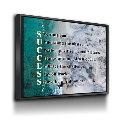Success Motivational Canvas Wall Art