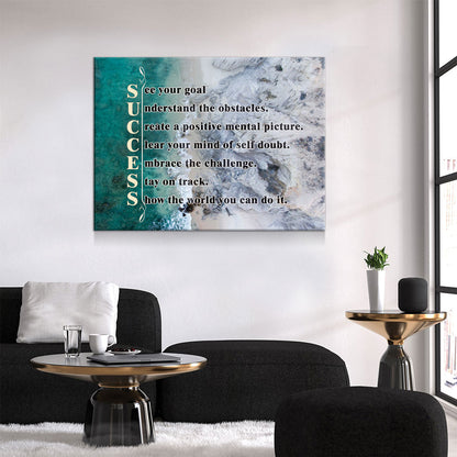 Success Motivational Canvas Wall Art
