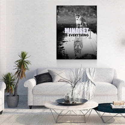 Mindset Is Everything Motivational Canvas Wall Art