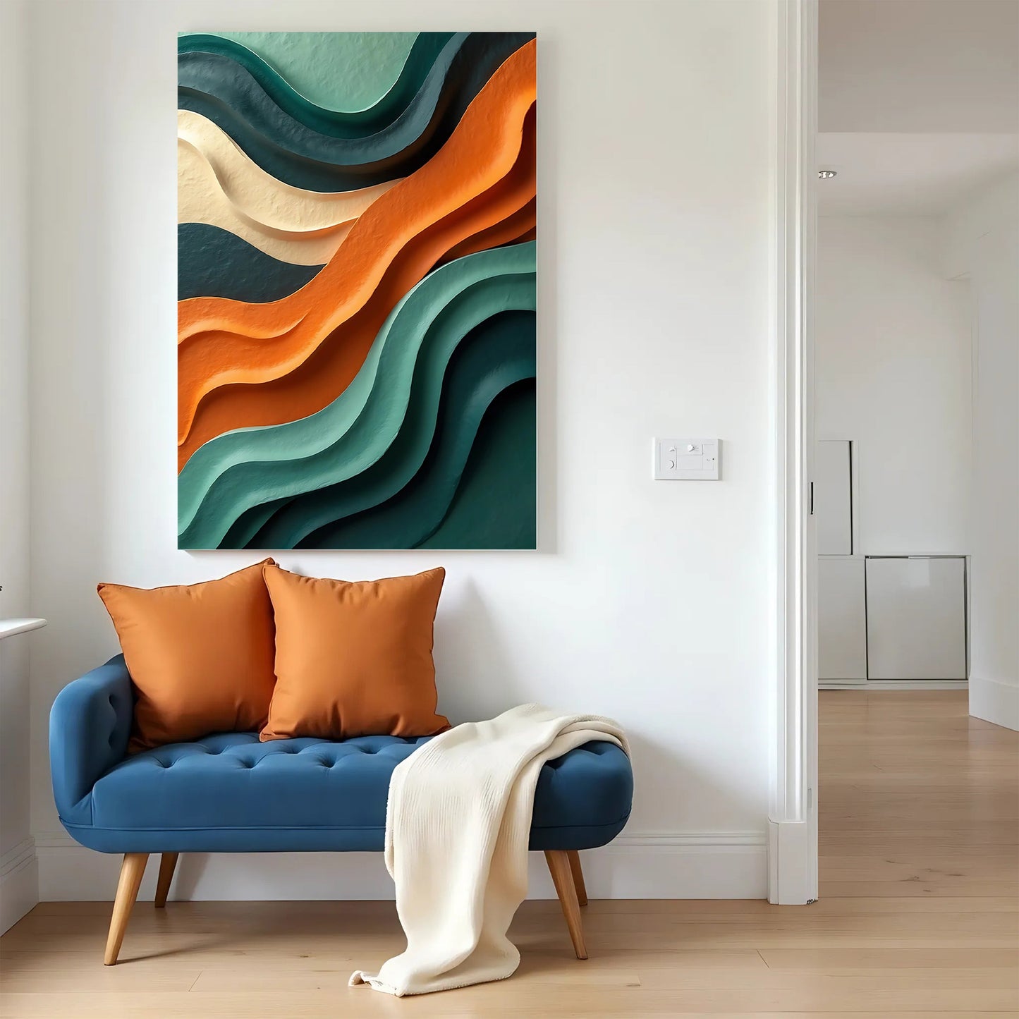 Wave Abstract Canvas Wall Art