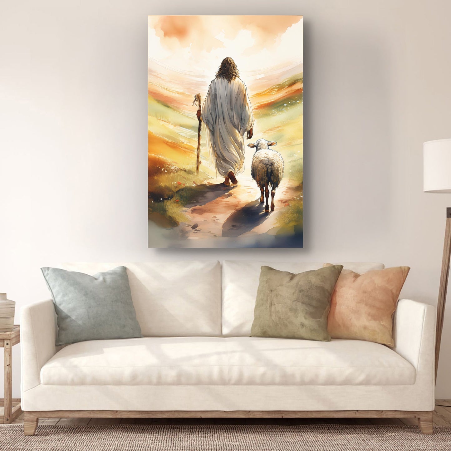 Parable of the Lost Sheep Faith Canvas Wall Art