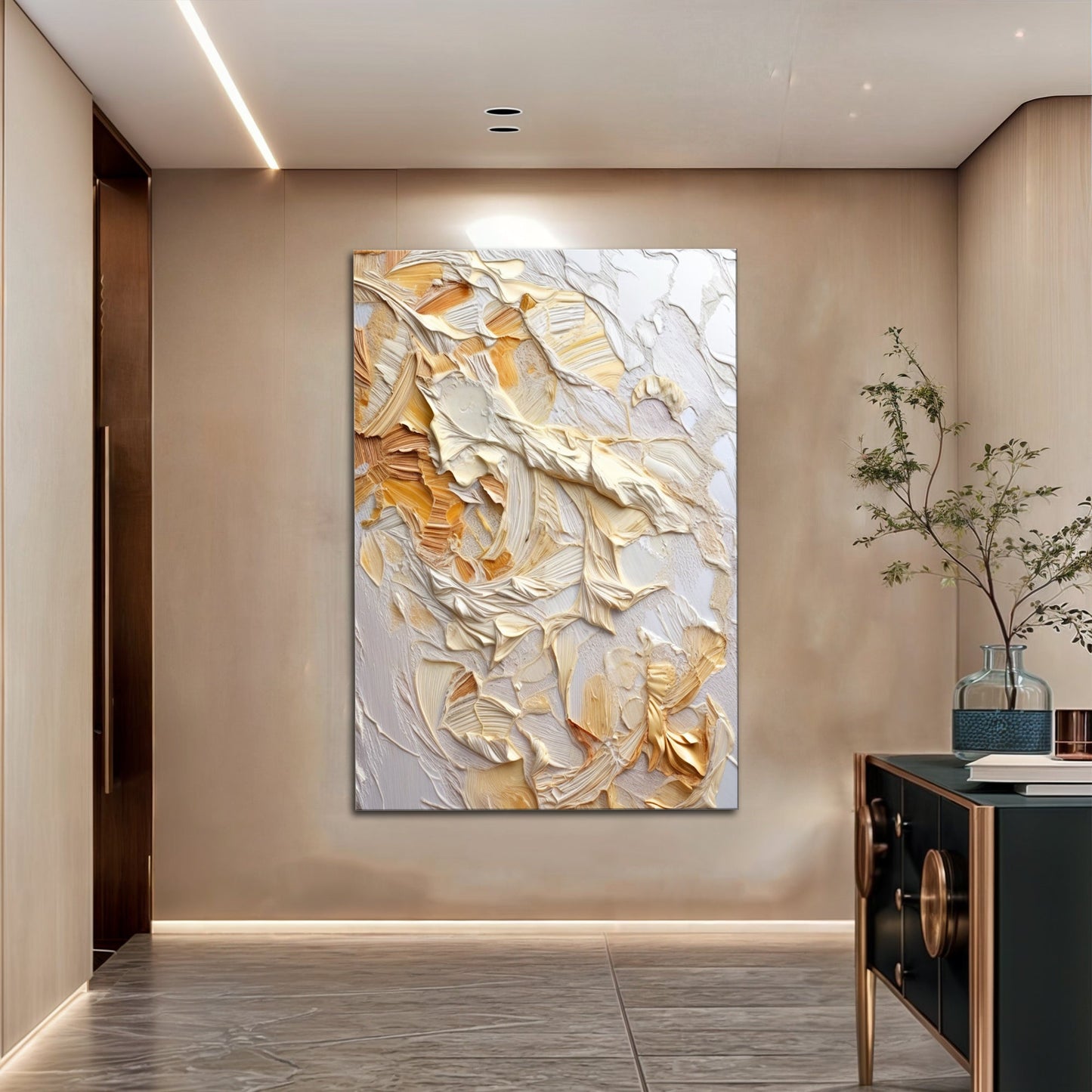Minimalist Wave Abstract Canvas Wall Art