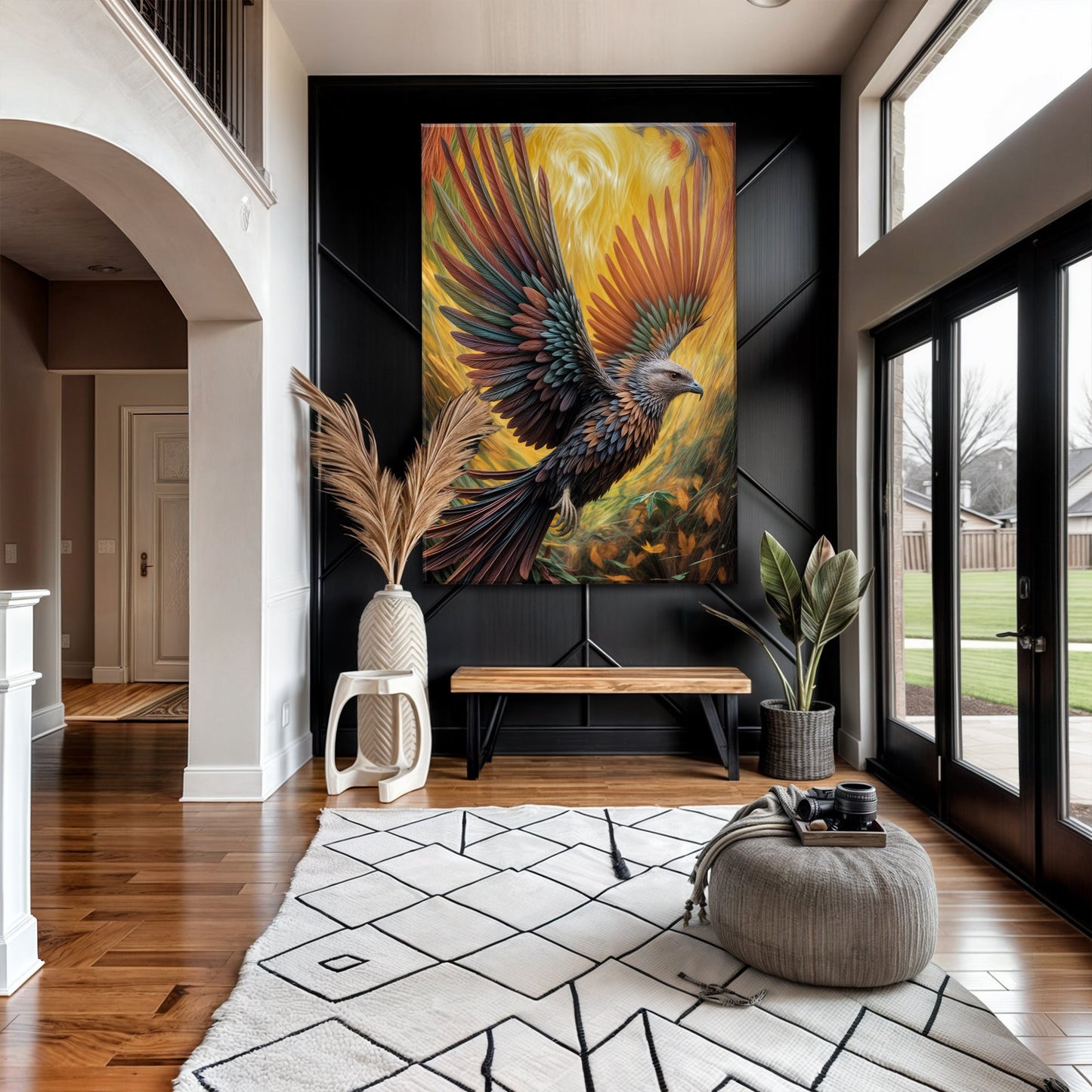 Flight of Fancy Bird Canvas Wall Art