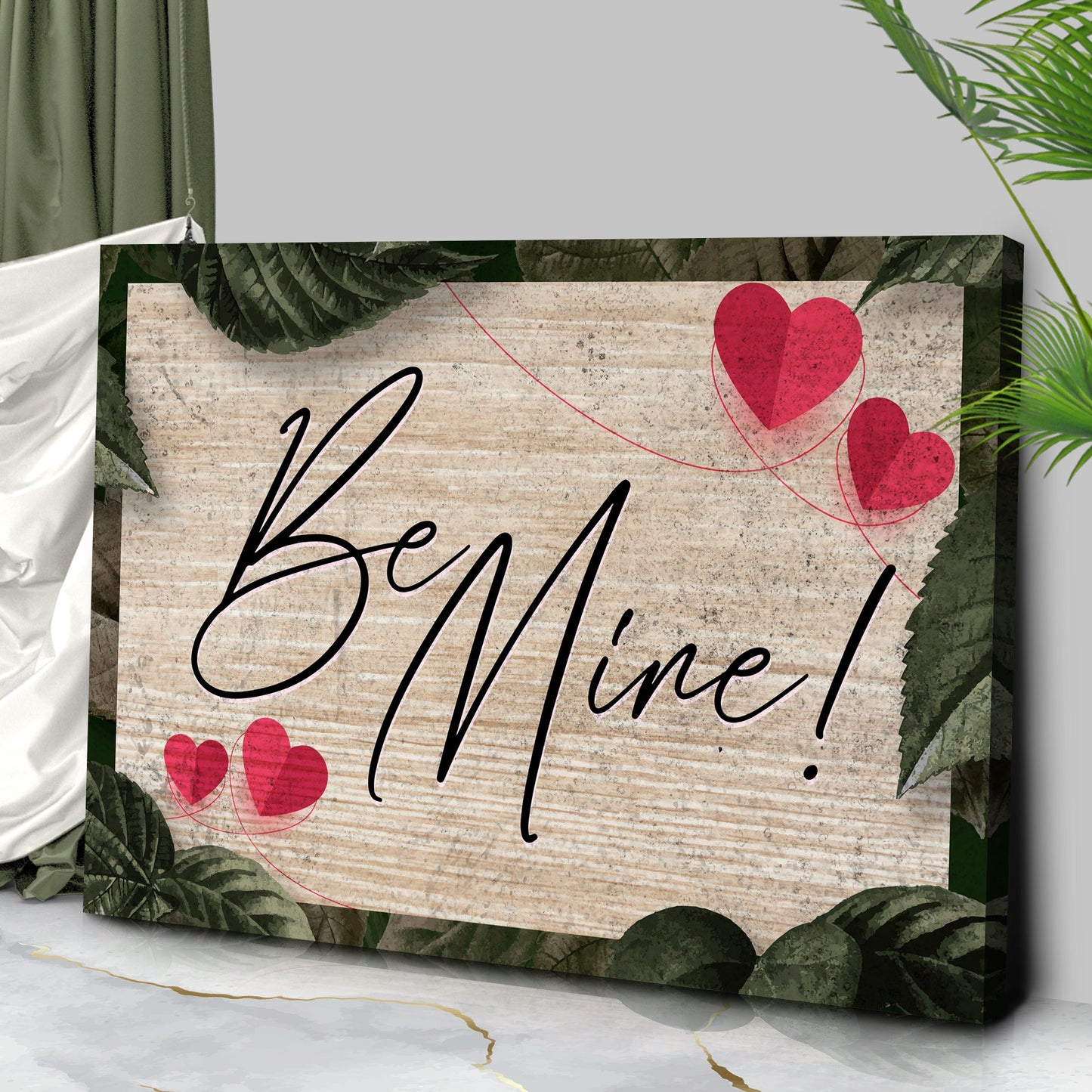 Rustic Valentine Romance Canvas Wall Art