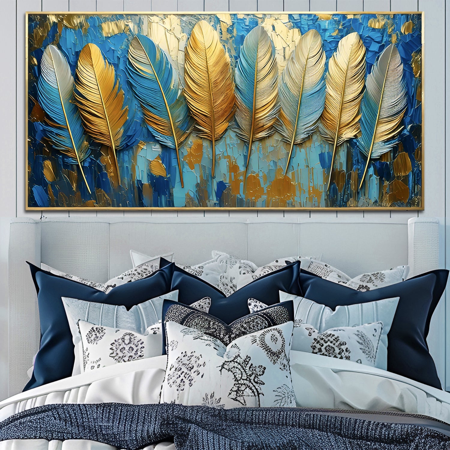 Confetti Sky abstract canvas wall art with colorful celebratory colors and patterns
